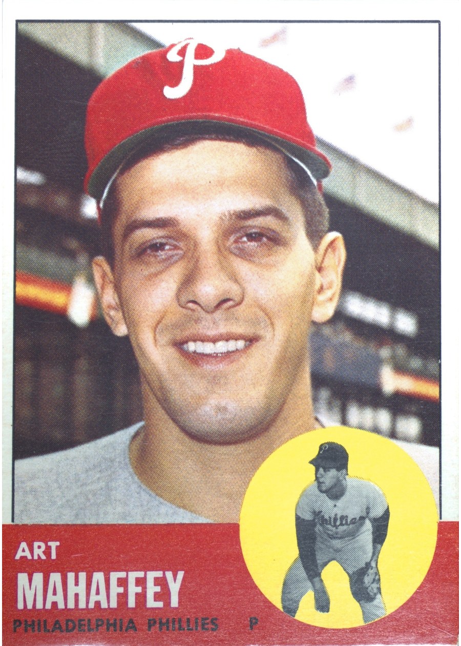 1963 Topps #385 Art Mahaffey, Philadelphia Phillies