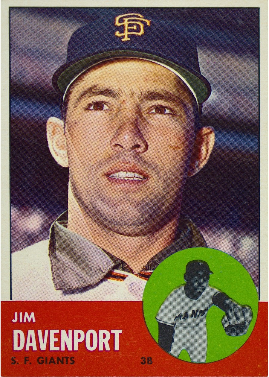 1963 Topps #388 Jim Davenport, San Francisco Giants