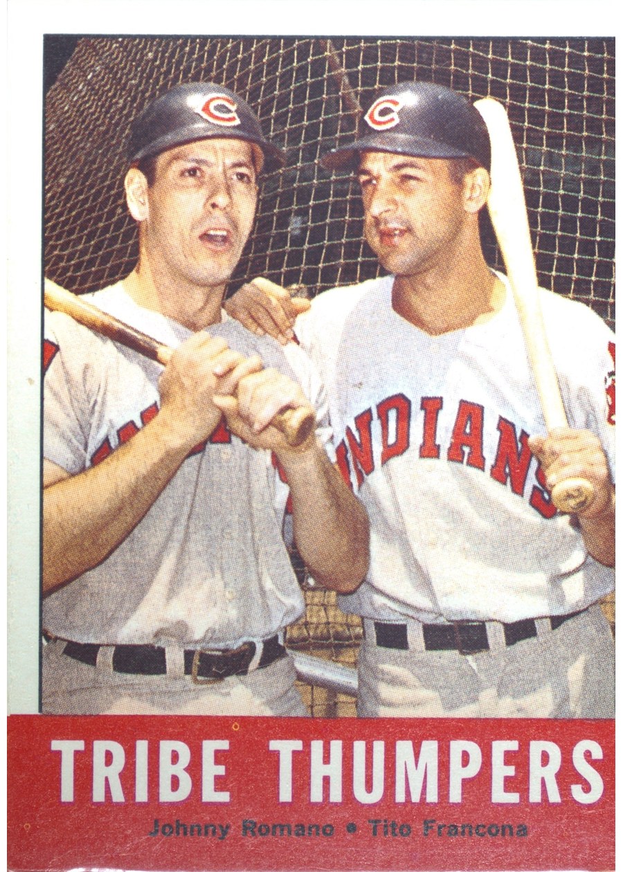 1963 Topps #392 Tribe Thumpers, Cleveland Indians