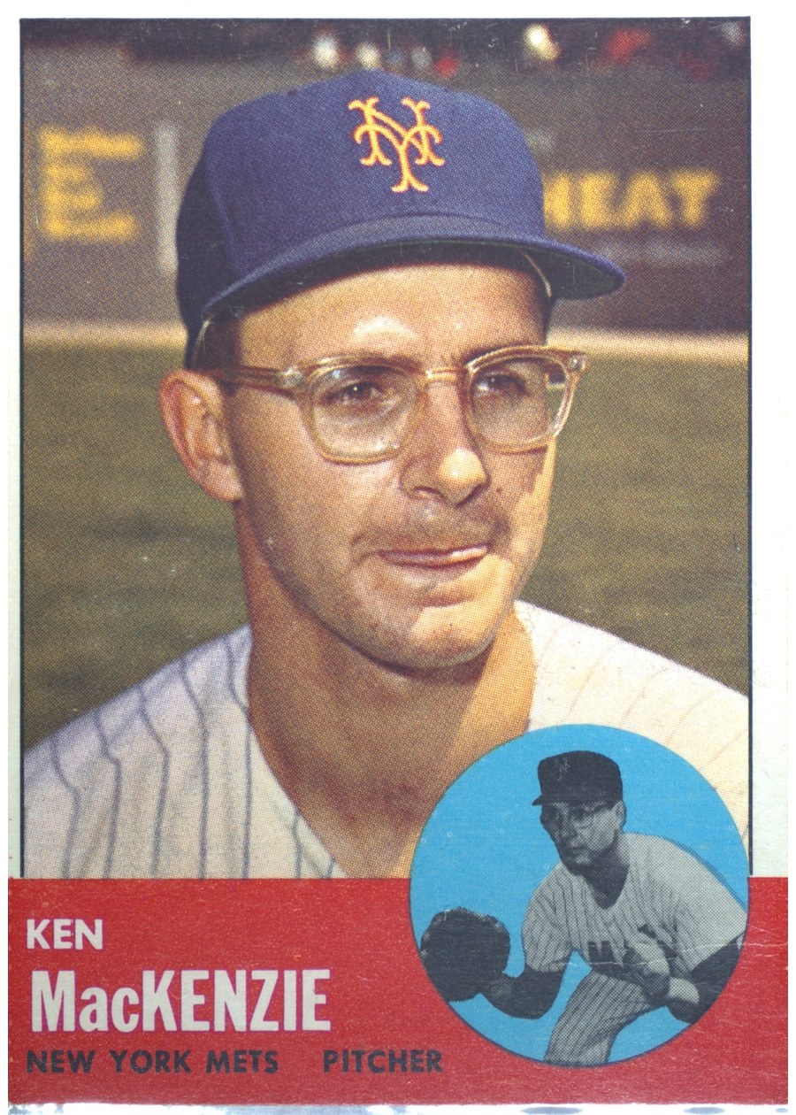 1963 Topps #393 Ken MacKenzie, New York Mets