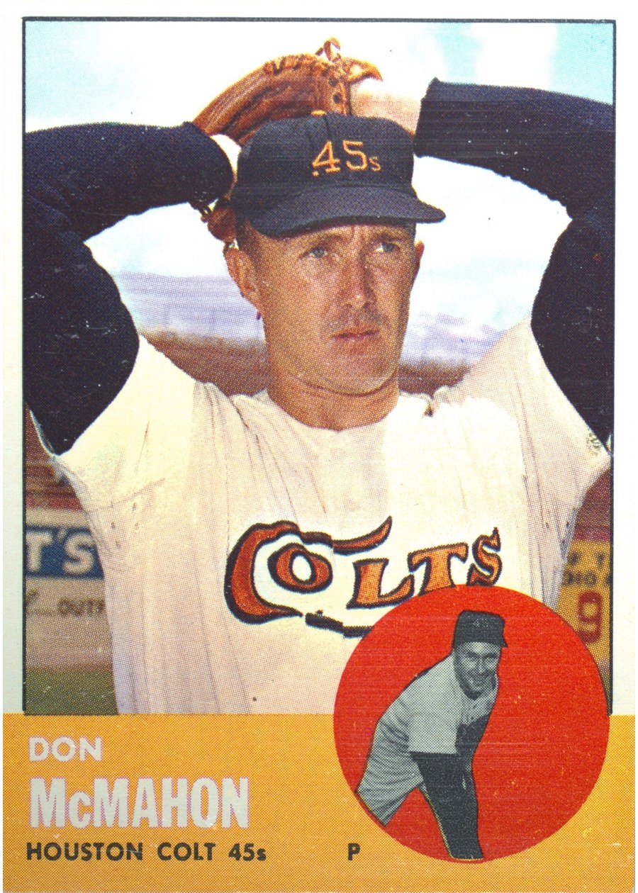 1963 Topps #395 Don McMahon, Houston Colt .45's