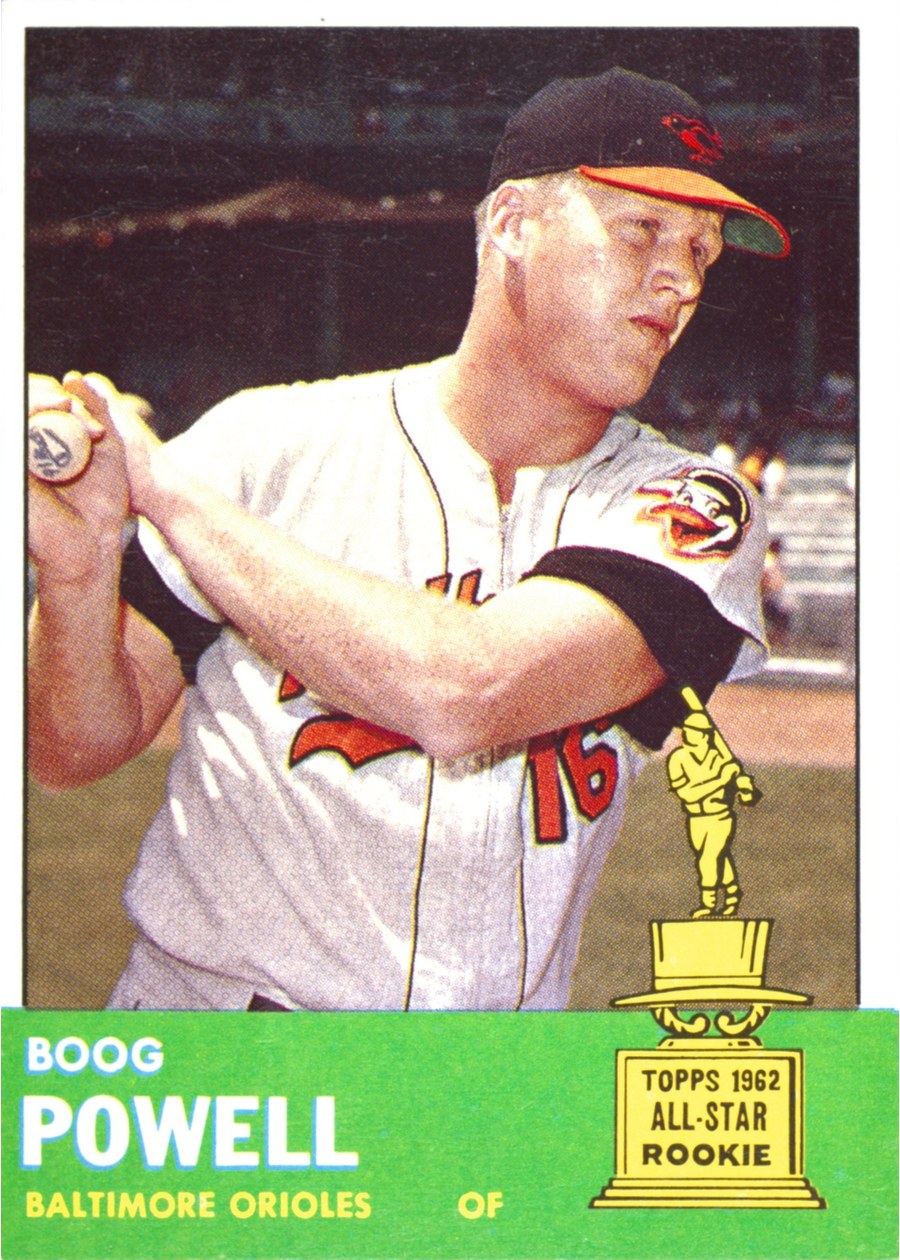 1963 Topps #398 Boog Powell, Baltimore Orioles