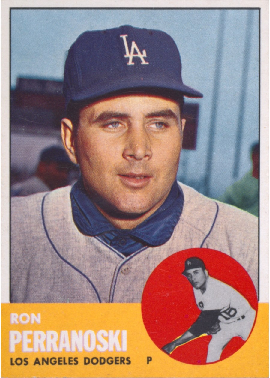 1963 Topps #403 Ron Perranoski, Los Angeles Dodgers