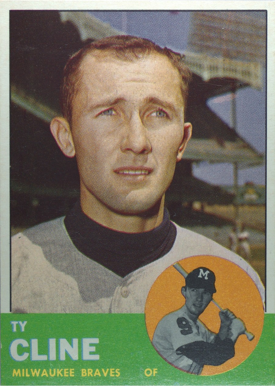 1963 Topps #414 Ty Cline, Milwaukee Braves