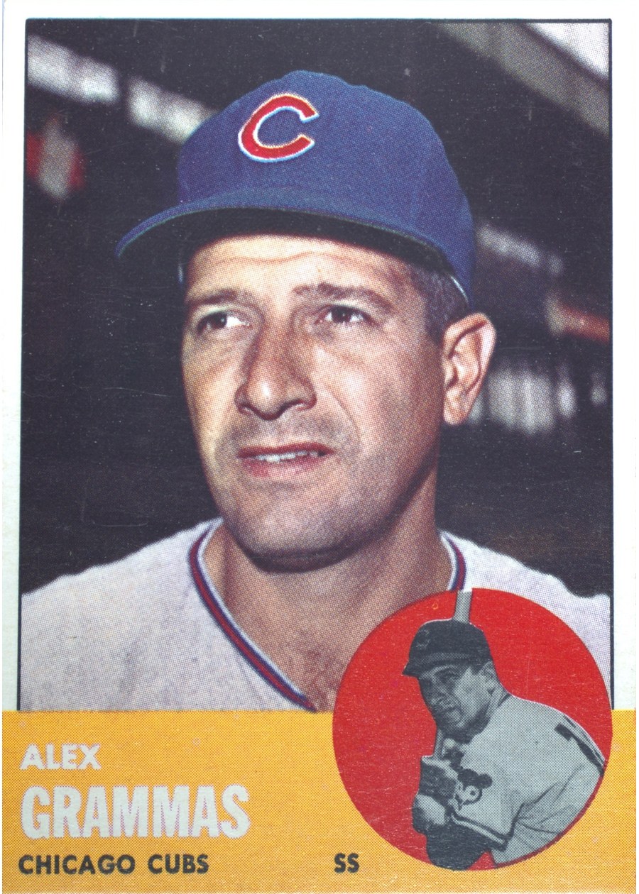 1963 Topps #416 Alex Grammas, Chicago Cubs