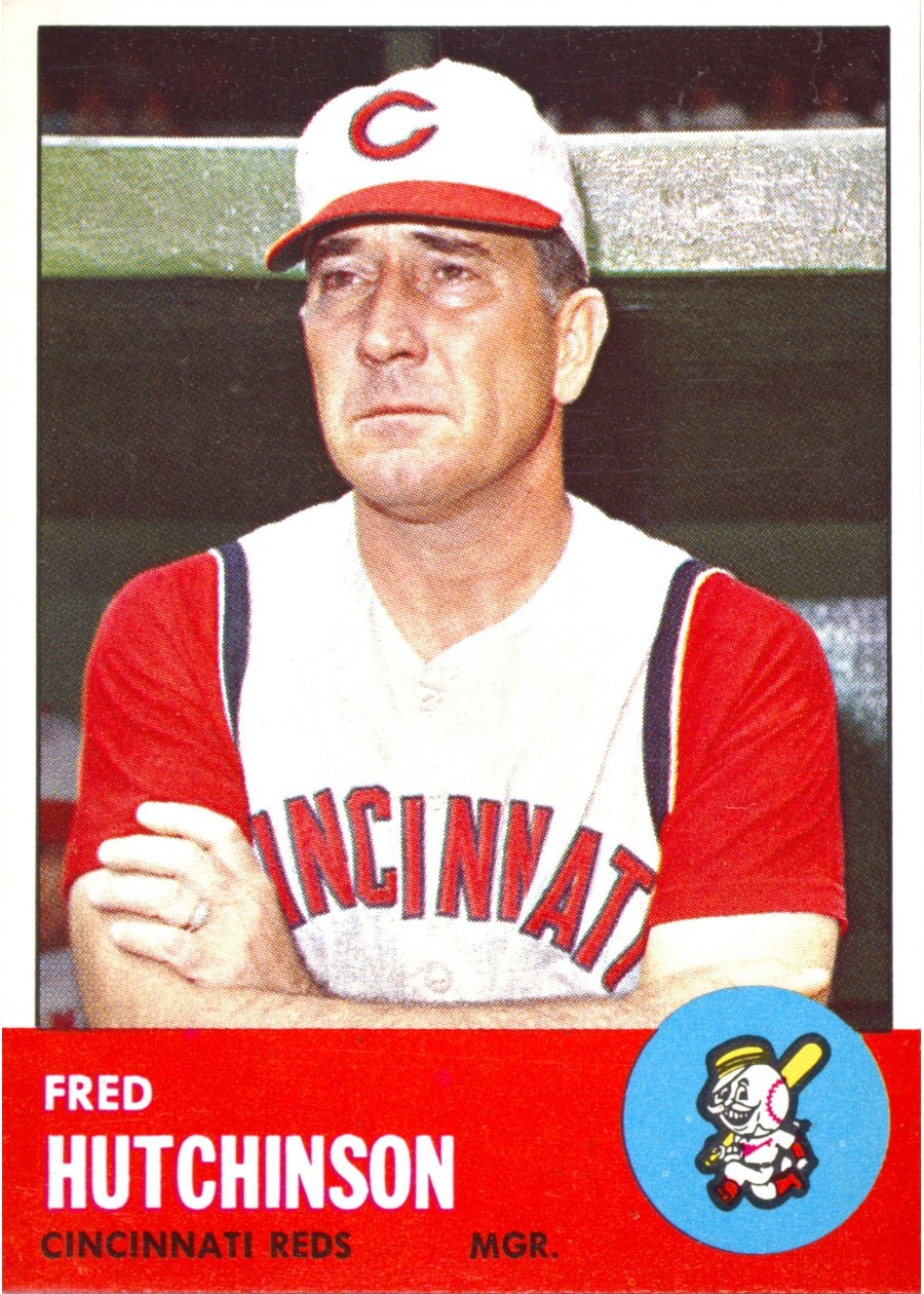 1963 Topps #422 Fred Hutchinson, Cincinnati Reds