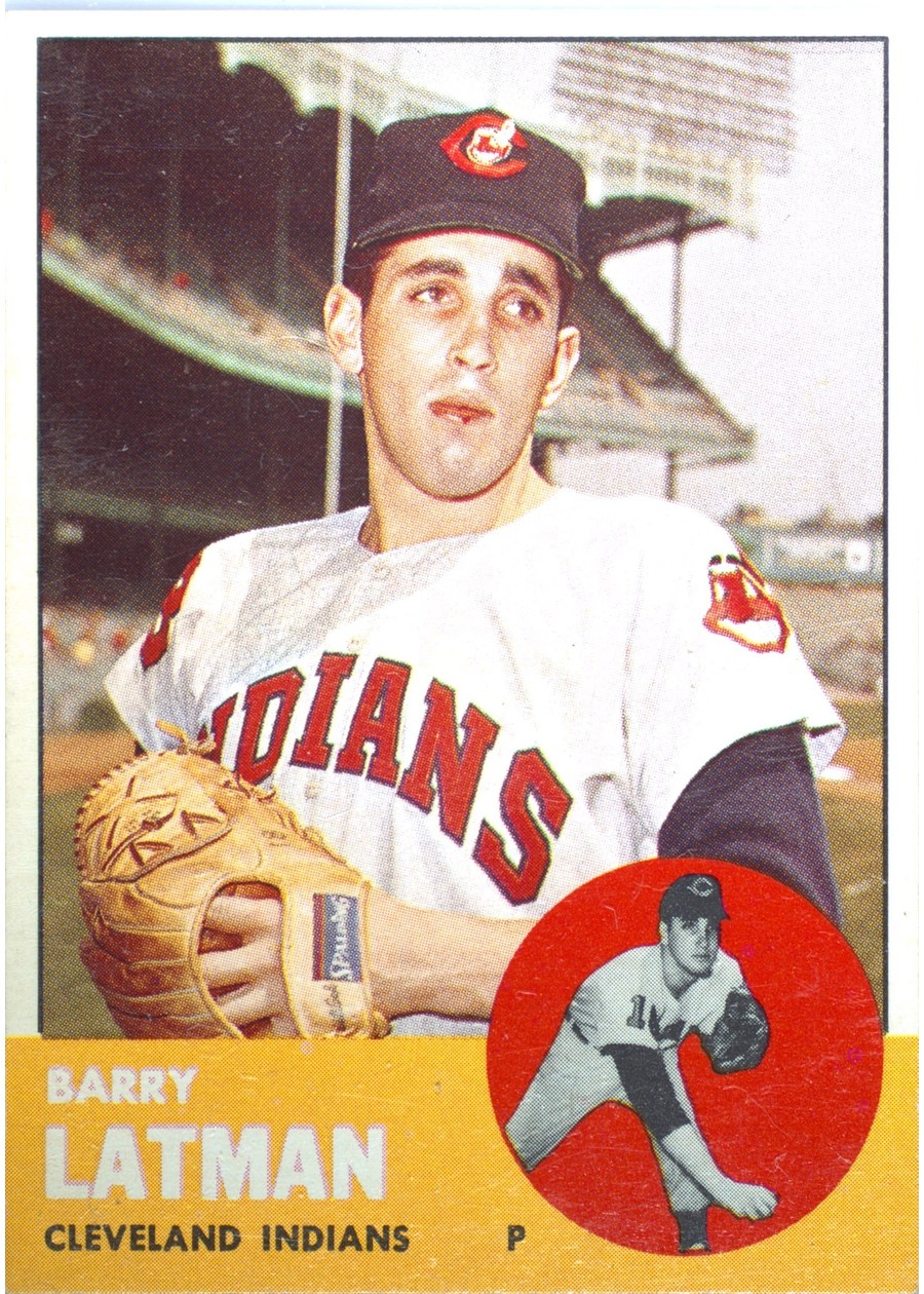 1963 Topps #426 Barry Latman, Cleveland Indians