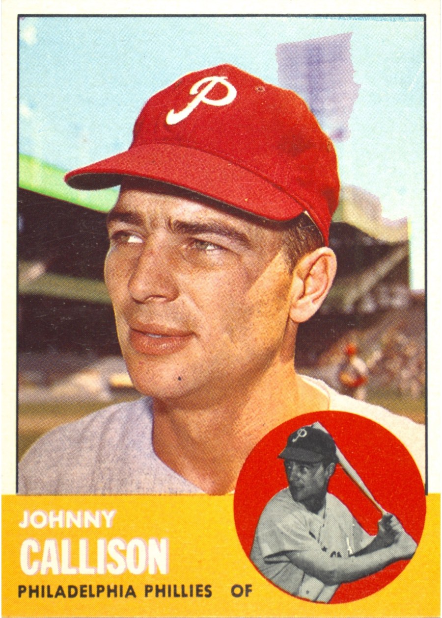 1963 Topps #434 Johnny Callison, Philadelphia Phillies