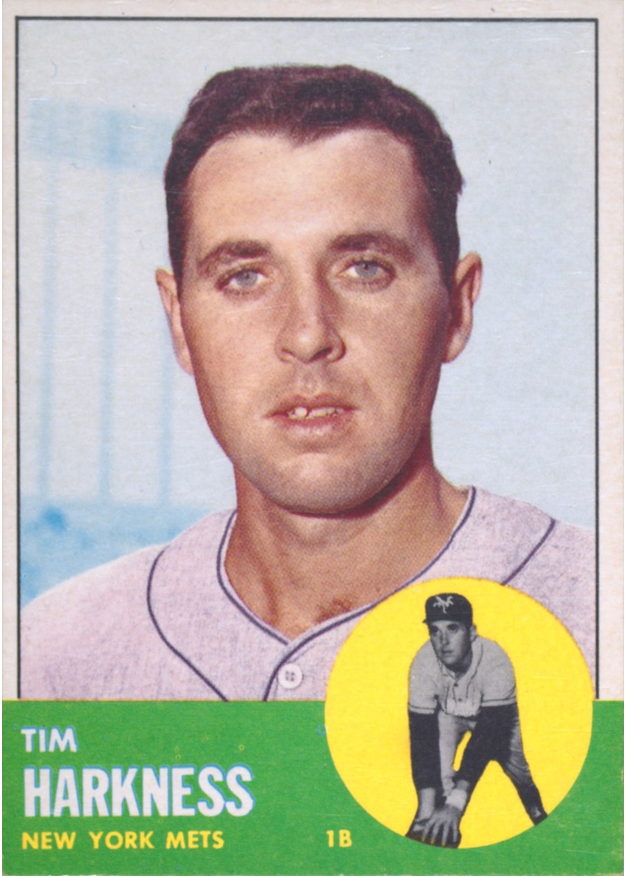 1963 Topps #436 Tim Harkness, New York Mets