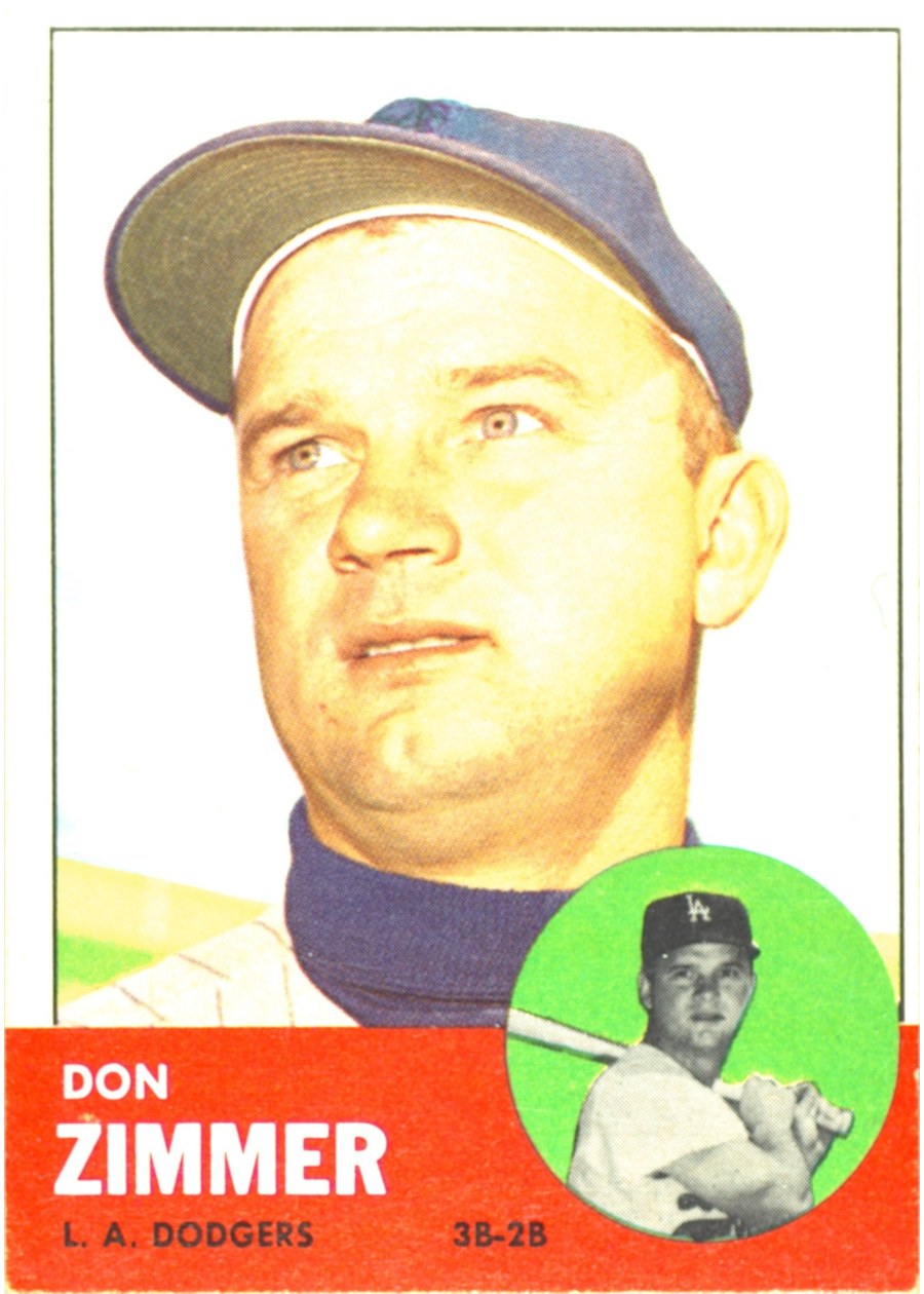 1963 Topps #439 Don Zimmer, Los Angeles Dodgers