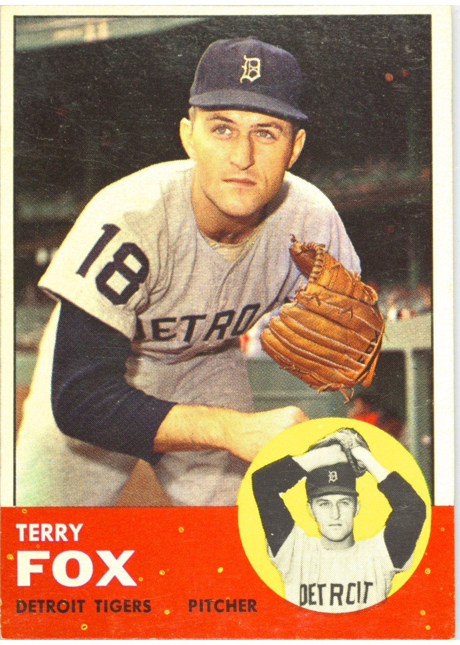 1963 Topps #44 Terry Fox, Detroit Tigers