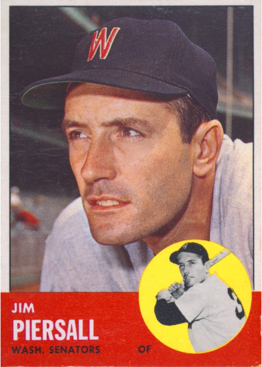 1963 Topps #443 Jim Piersall, Washington Senators