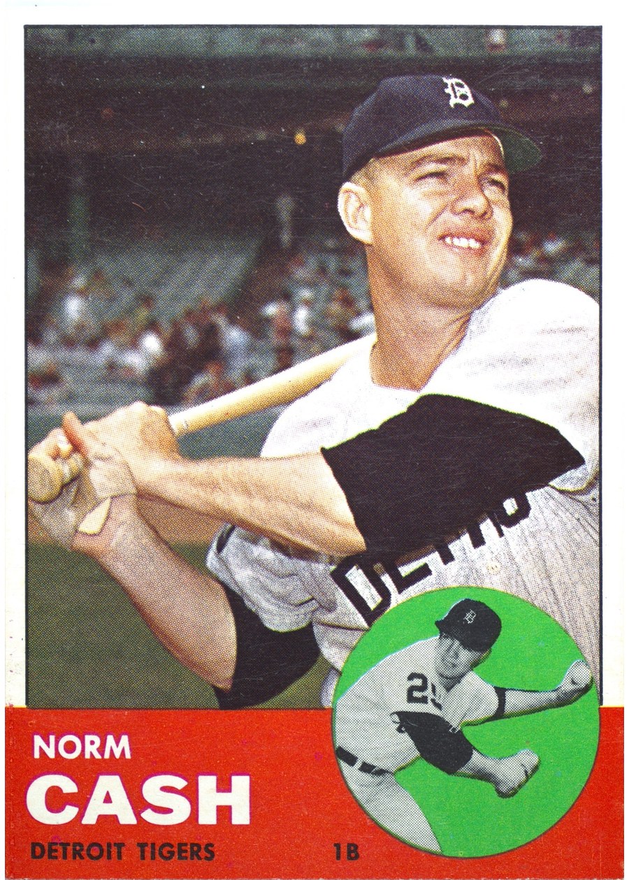 1963 Topps #445 Norm Cash, Detroit Tigers