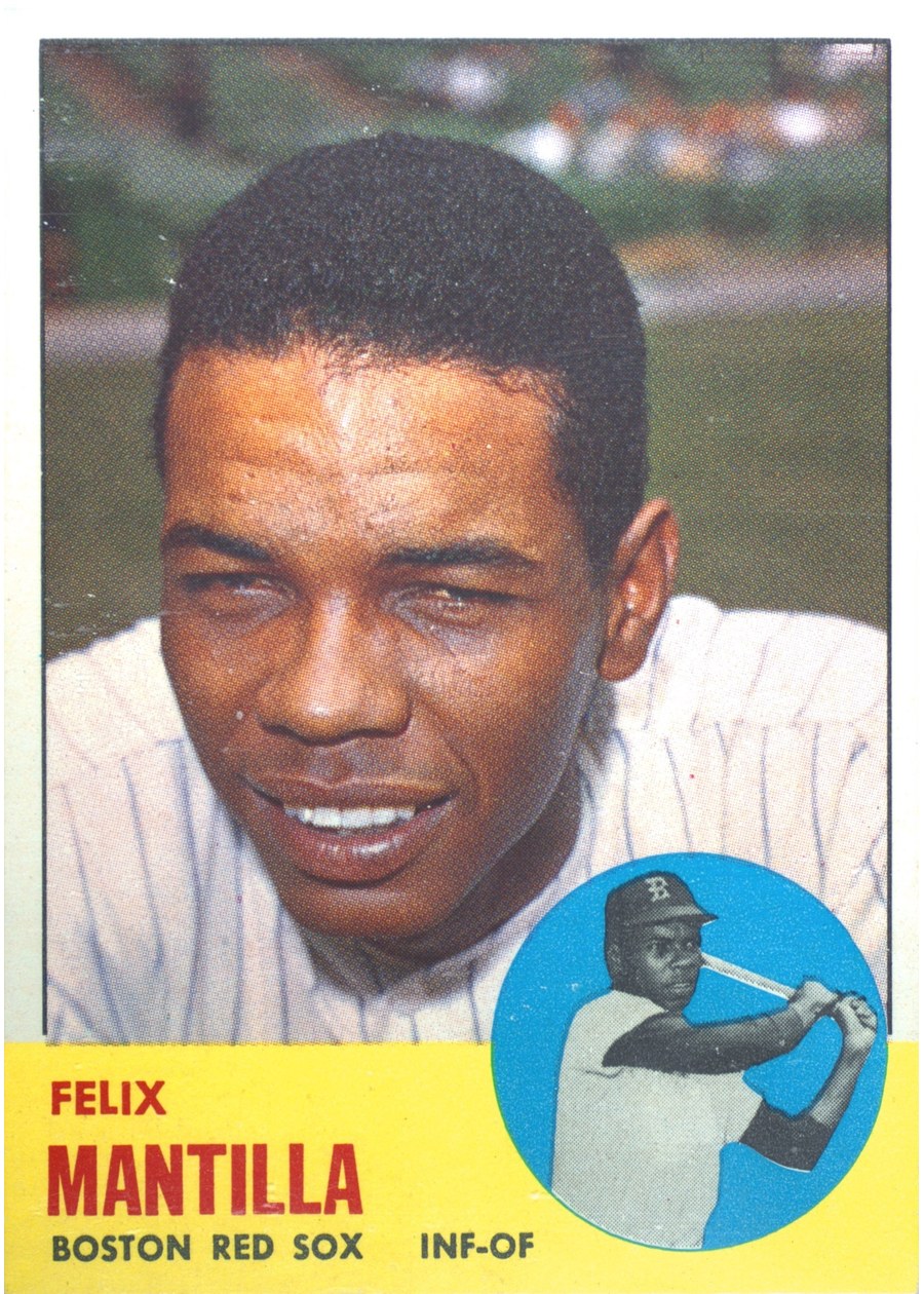 1963 Topps #447 Felix Mantilla, Boston Red Sox