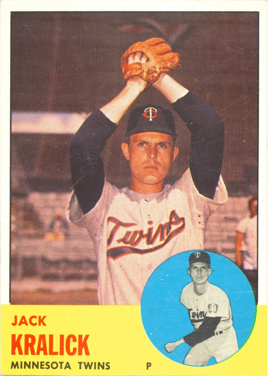 1963 Topps #448 Jack Kralick, Minnesota Twins