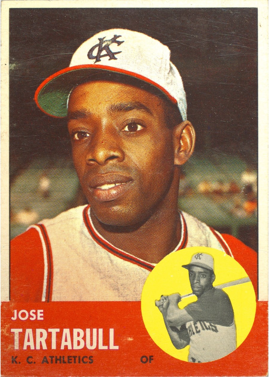 1963 Topps #449 Jose Tartabull, Kansas City Athletics