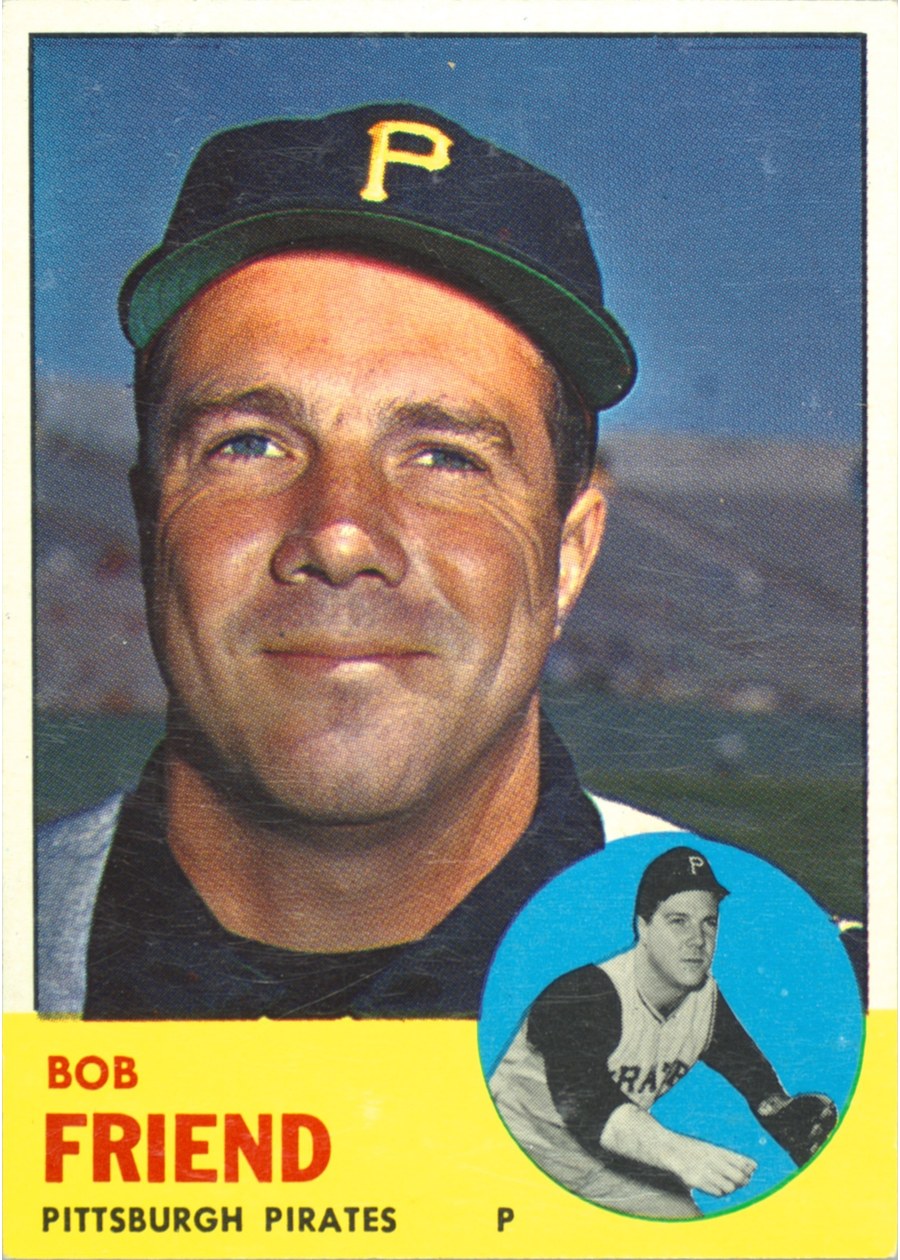 1963 Topps #450 Bob Friend, Pittsburgh Pirates