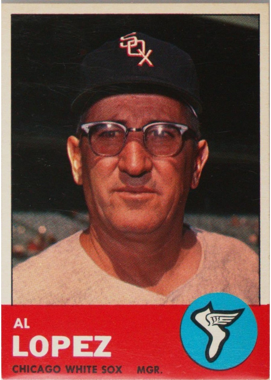 1963 Topps #458 Al Lopez, Chicago White Sox