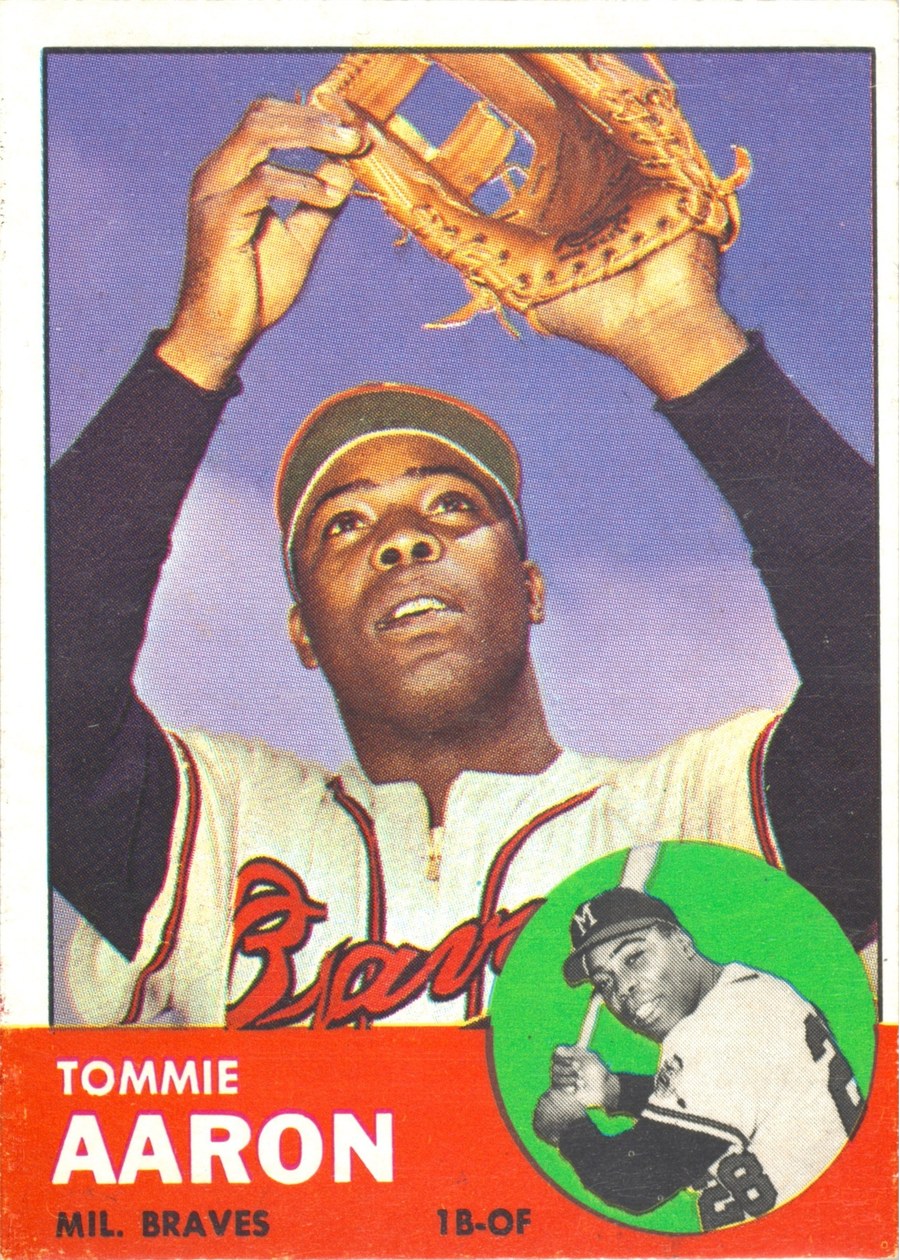 1963 Topps #46 Tommie Aaron, Milwaukee Braves