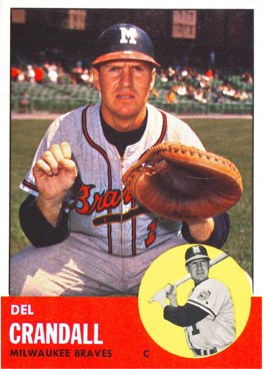1963 Topps #460 Del Crandall, Milwaukee Braves