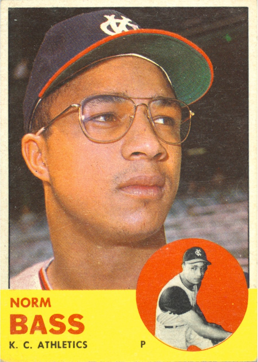 1963 Topps #461 Norm Bass, Kansas City Athletics