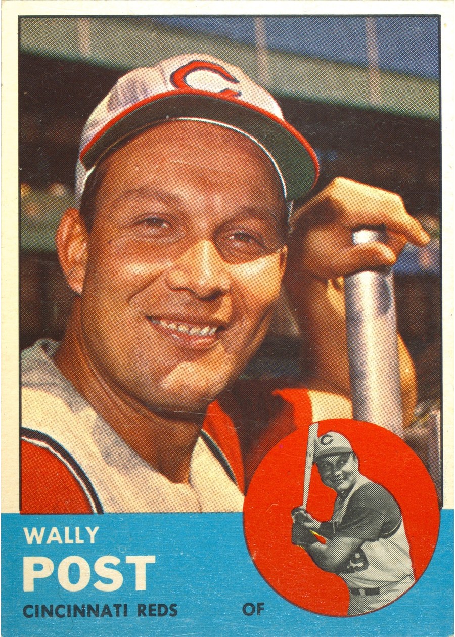 1963 Topps #462 Wally Post, Cincinnati Reds