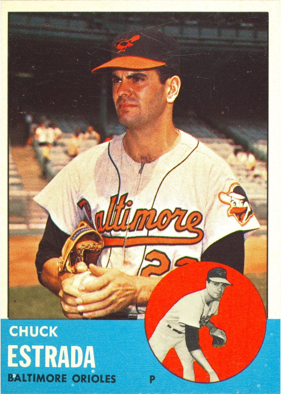 1963 Topps #465 Chuck Estrada, Baltimore Orioles