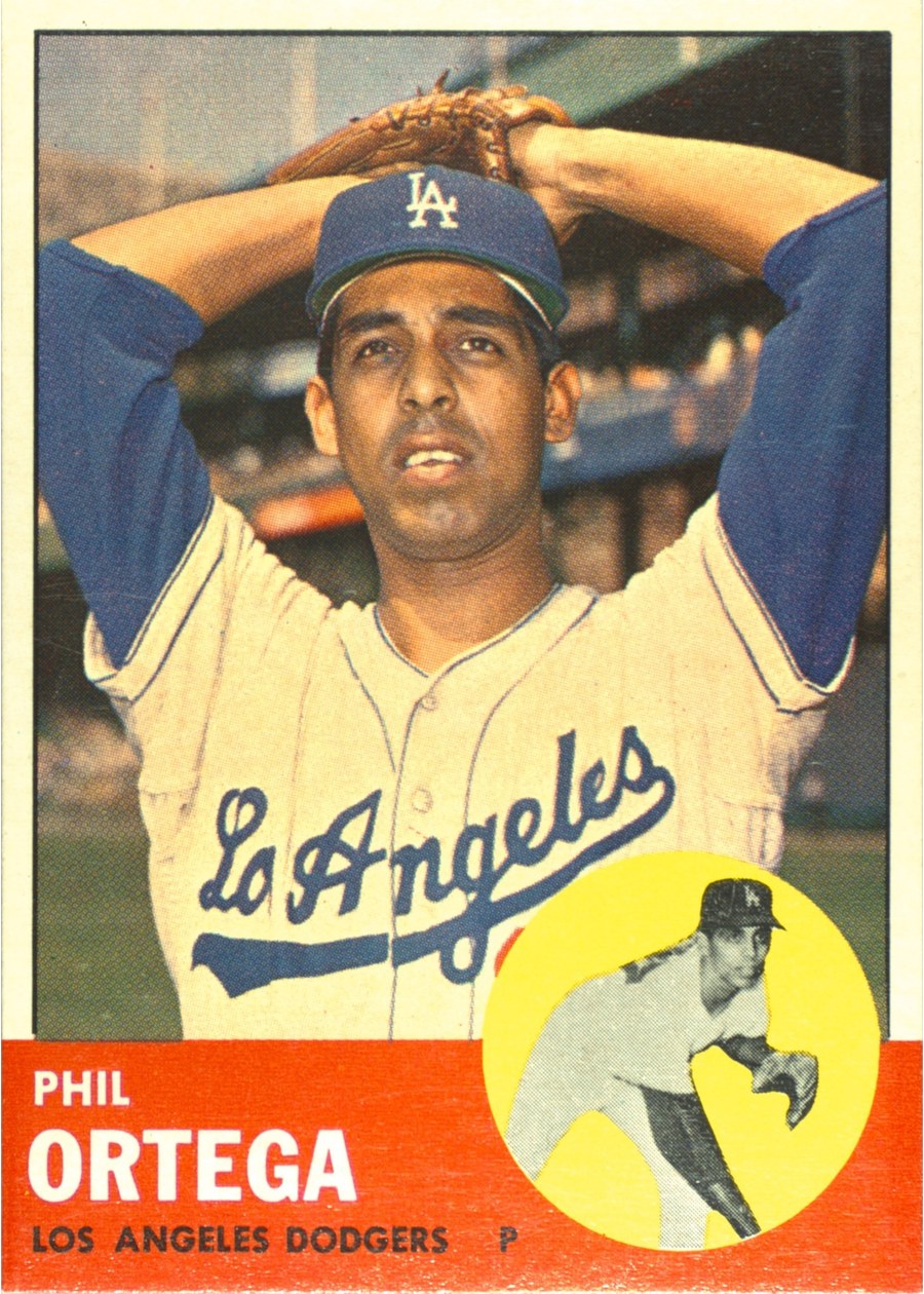 1963 Topps #467 Phil Ortega, Los Angeles Dodgers