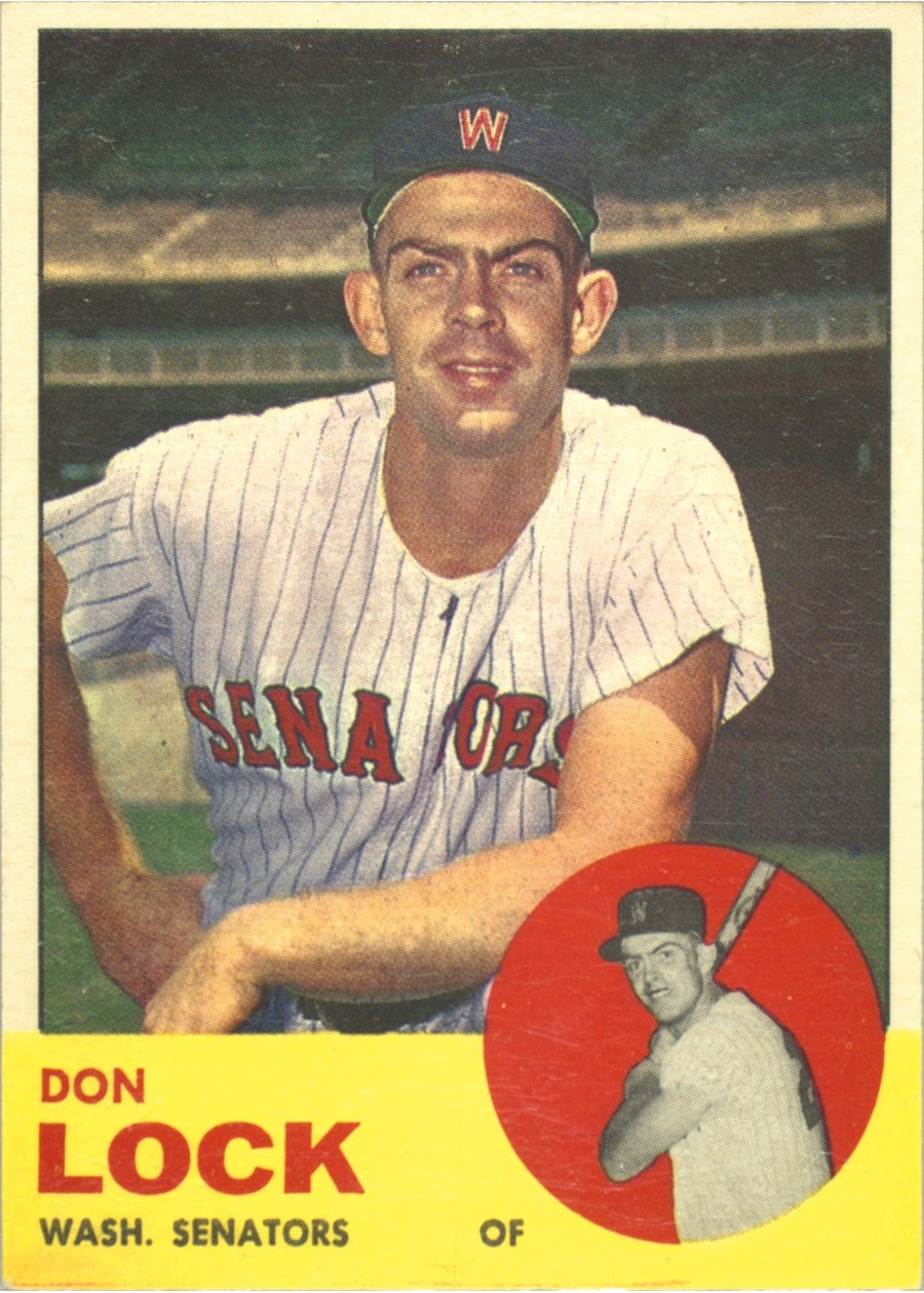 1963 Topps #47 Don Lock, Washington Senators