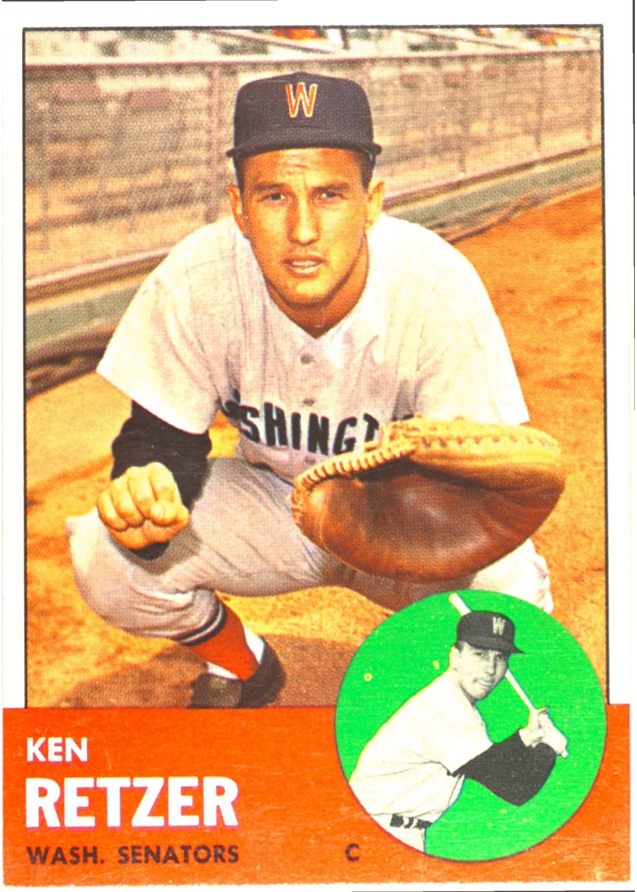 1963 Topps #471 Ken Retzer, Washington Senators