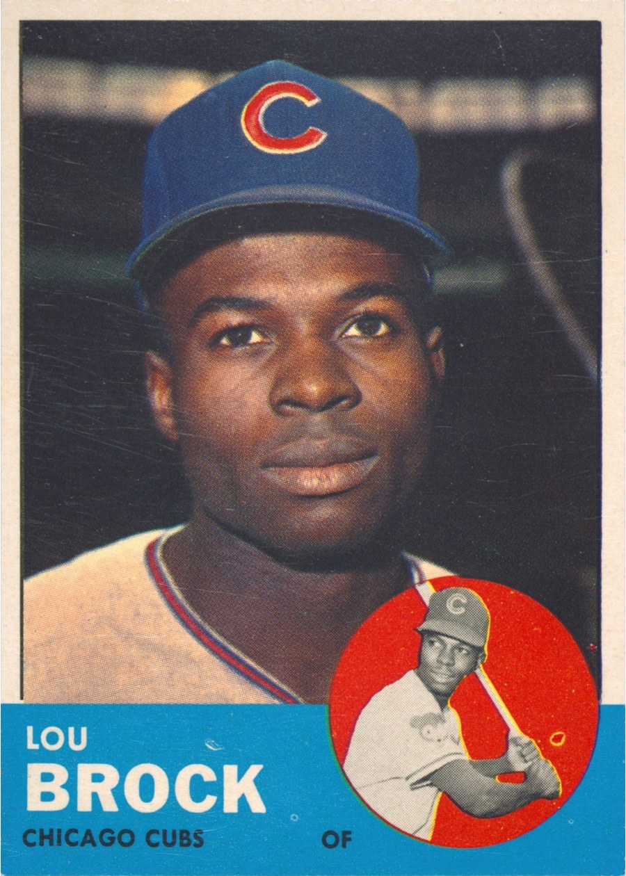 1963 Topps #472 Lou Brock, Chicago Cubs