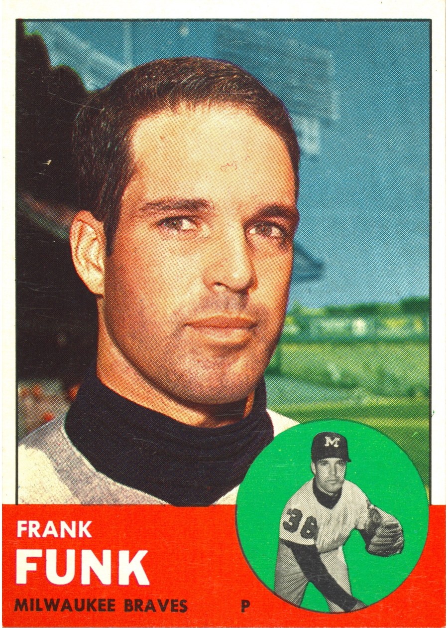 1963 Topps #476 Frank Funk, Milwaukee Braves