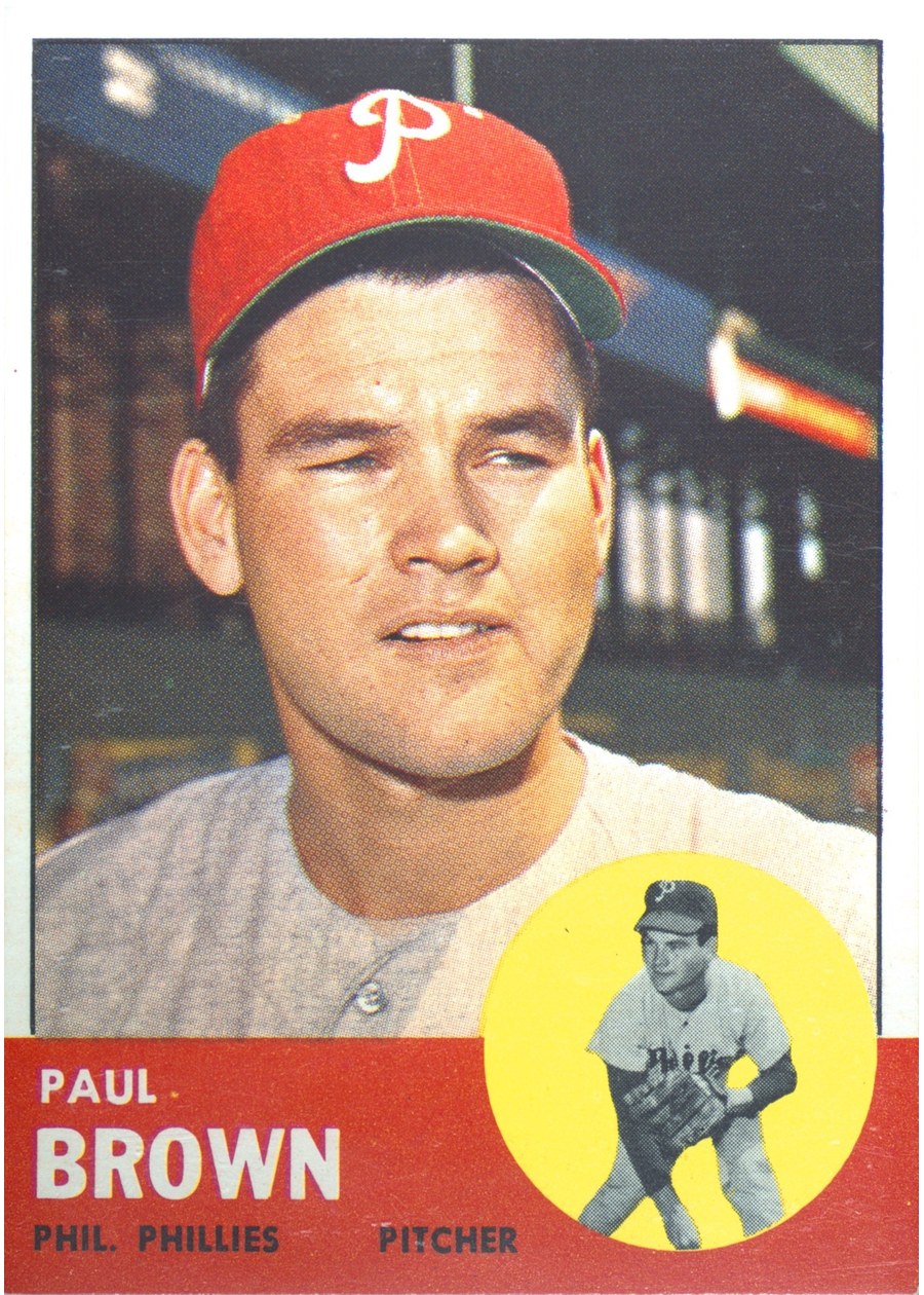 1963 Topps #478 Paul Brown, Philadelphia Phillies