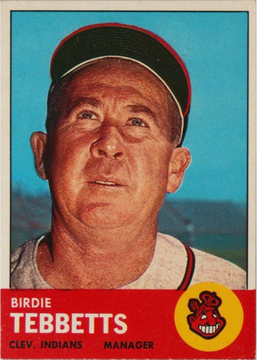 1963 Topps #48 Birdie Tebbetts, Cleveland Indians