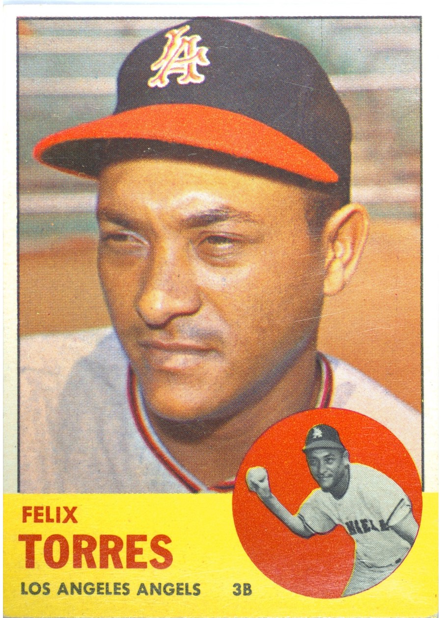 1963 Topps #482 Felix Torres, Los Angeles Angels