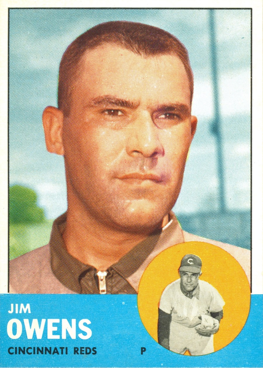 1963 Topps #483 Jim Owens, Cincinnati Reds