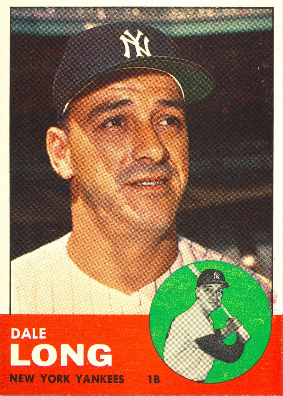 1963 Topps #484 Dale Long, New York Yankees