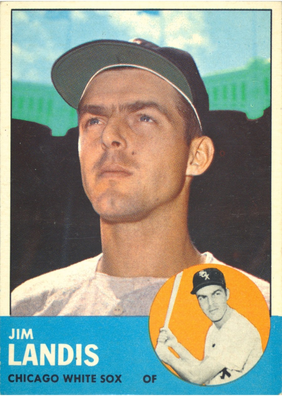 1963 Topps #485 Jim Landis, Chicago White Sox