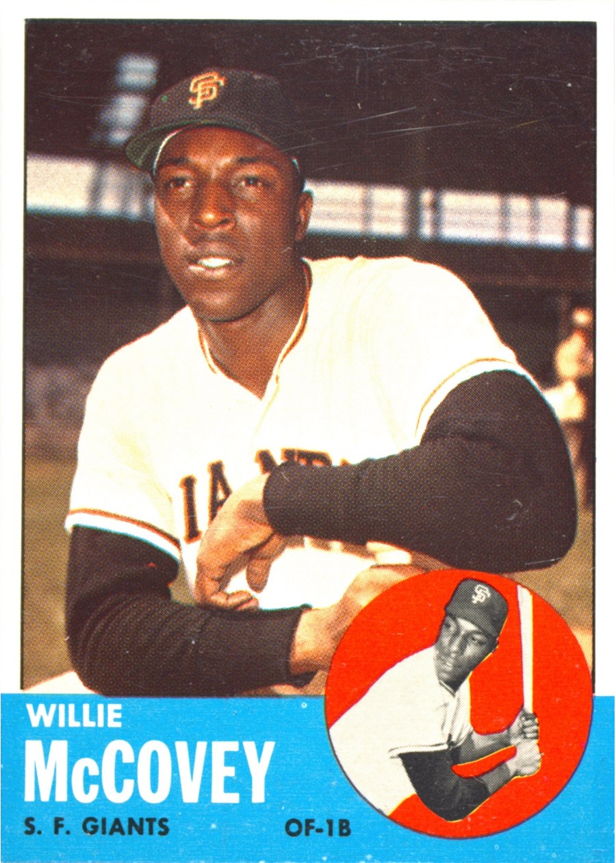 1963 Topps #490 Willie McCovey, San Francisco Giants