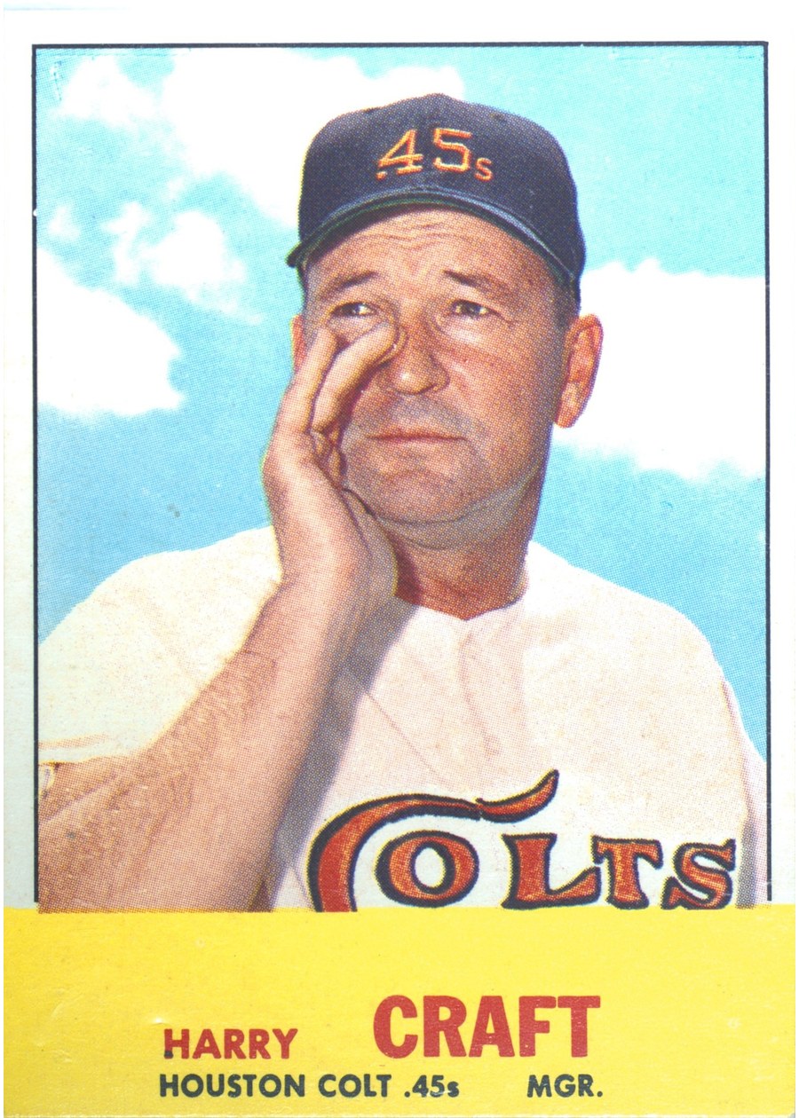 1963 Topps #491 Harry Craft, Houston Colt .45's
