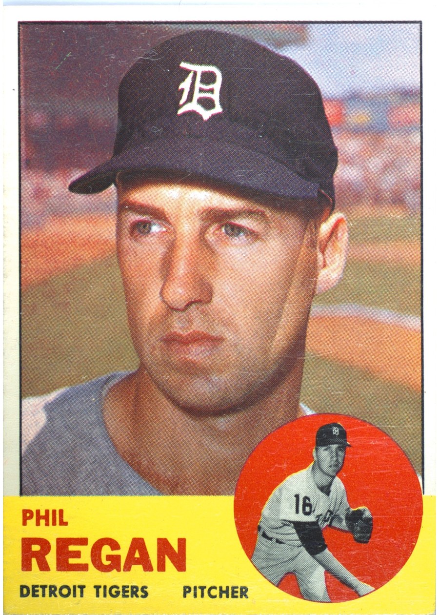 1963 Topps #494 Phil Regan, Detroit Tigers