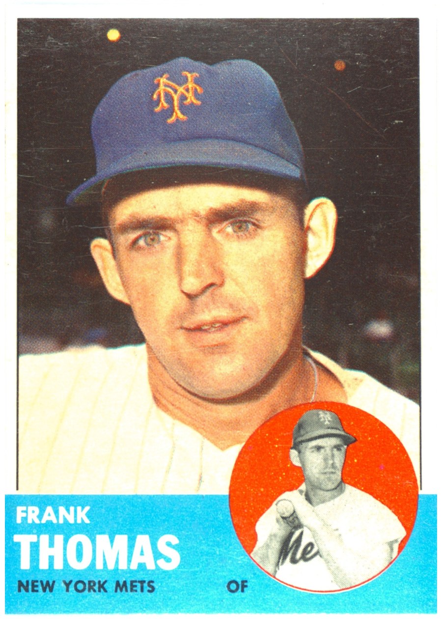 1963 Topps #495 Frank Thomas, New York Mets