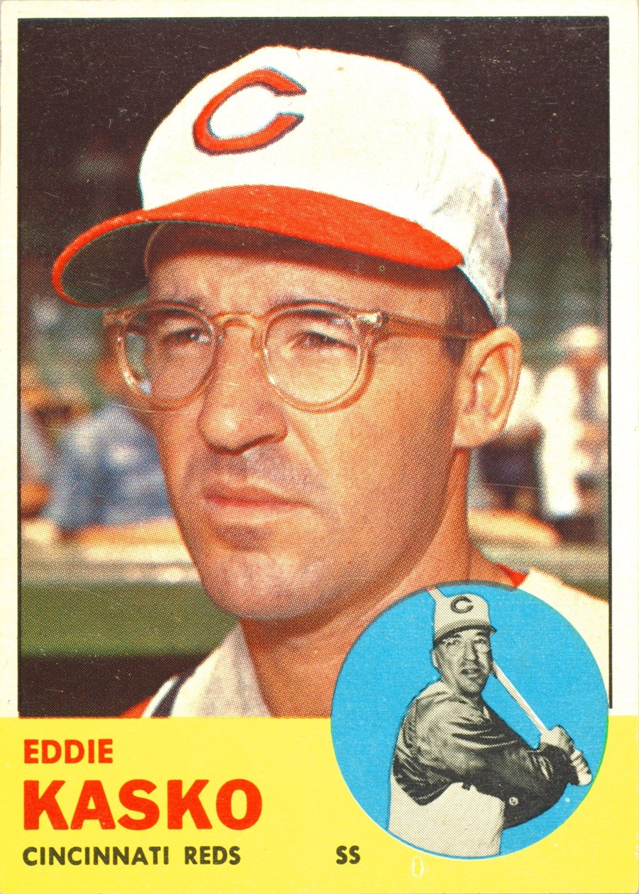 1963 Topps #498 Eddie Kasko, Cincinnati Reds