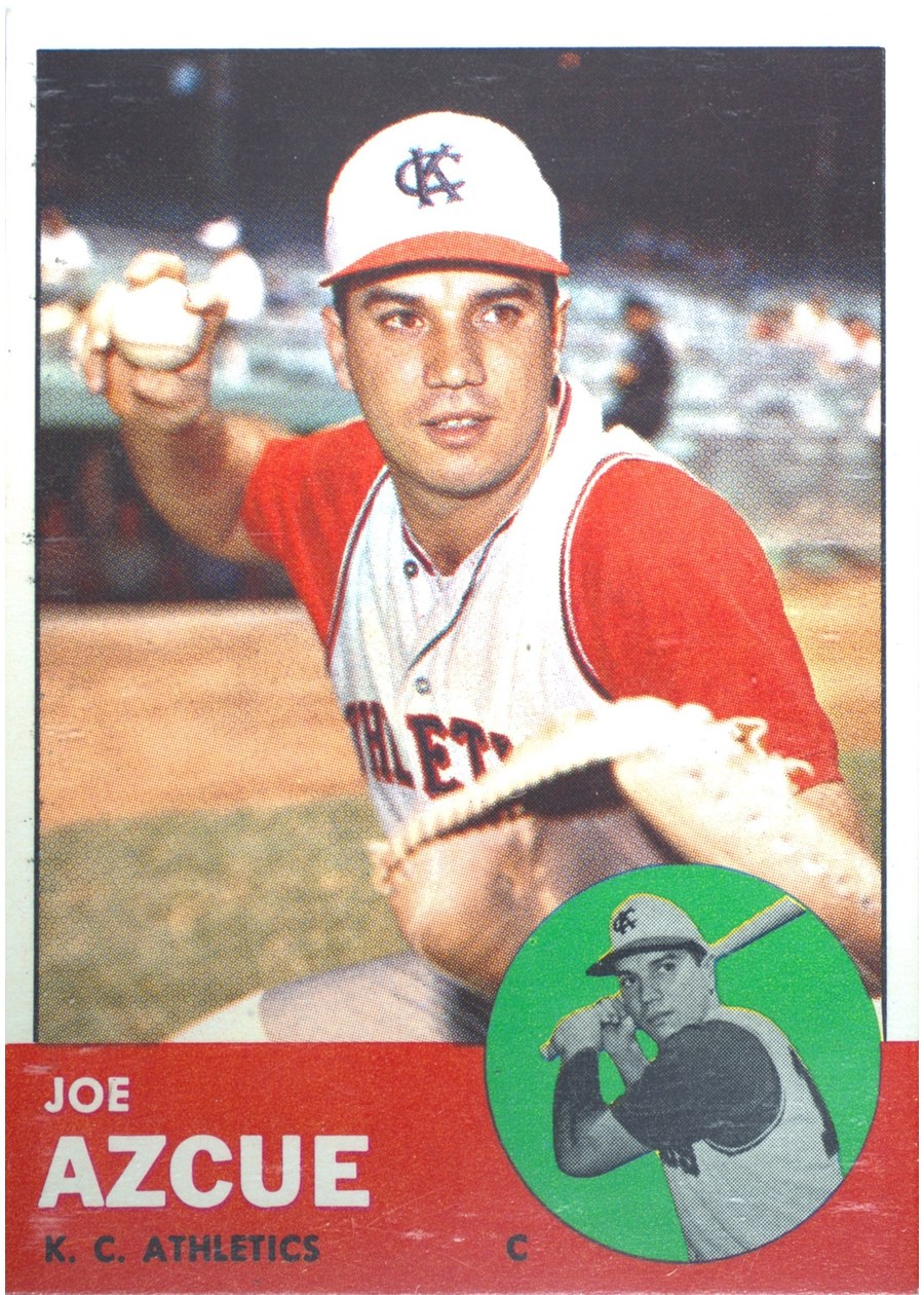 1963 Topps #501 Joe Azcue, Kansas City Athletics