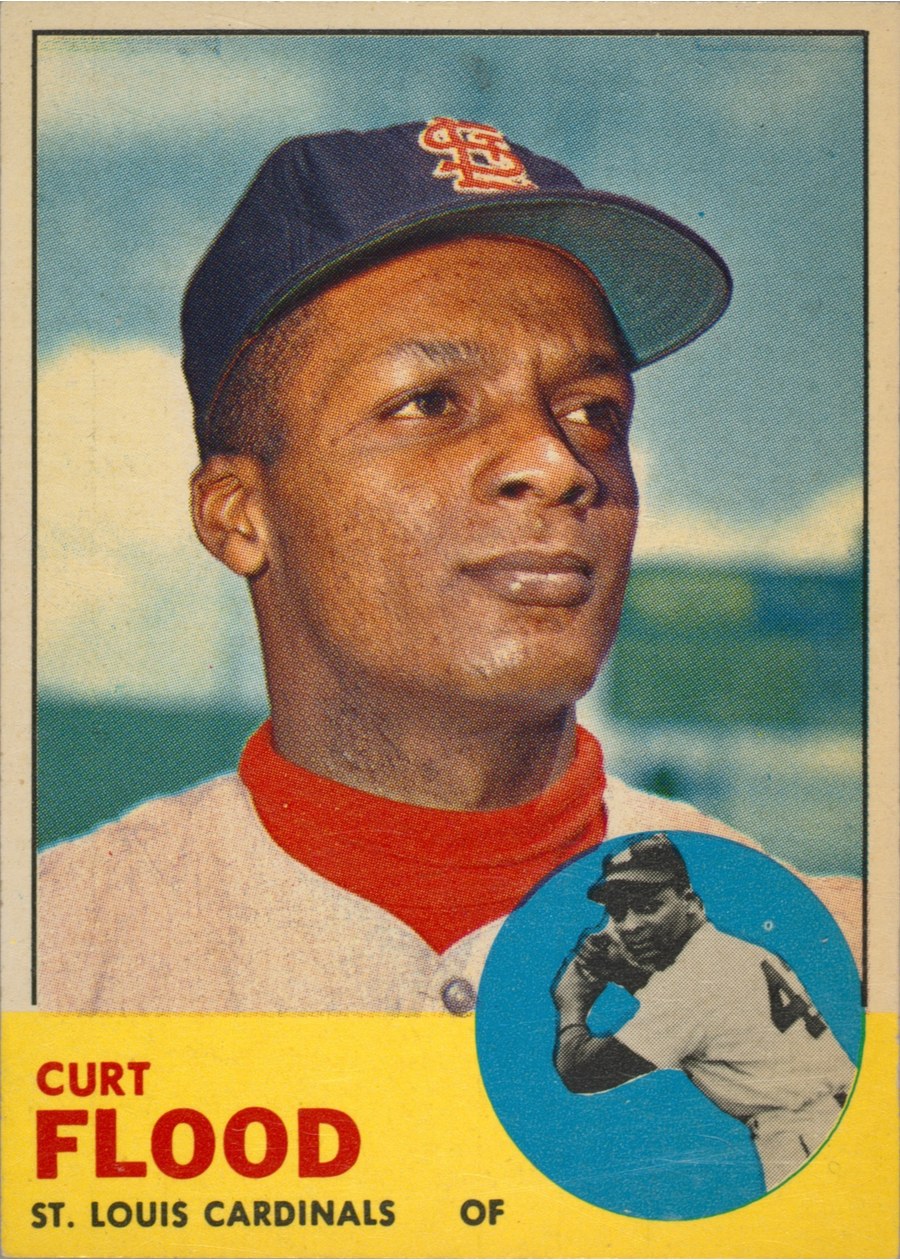 1963 Topps #505 Curt Flood, St. Louis Cardinals