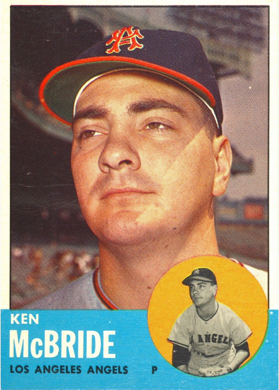 1963 Topps #510 Ken McBride, Los Angeles Angels