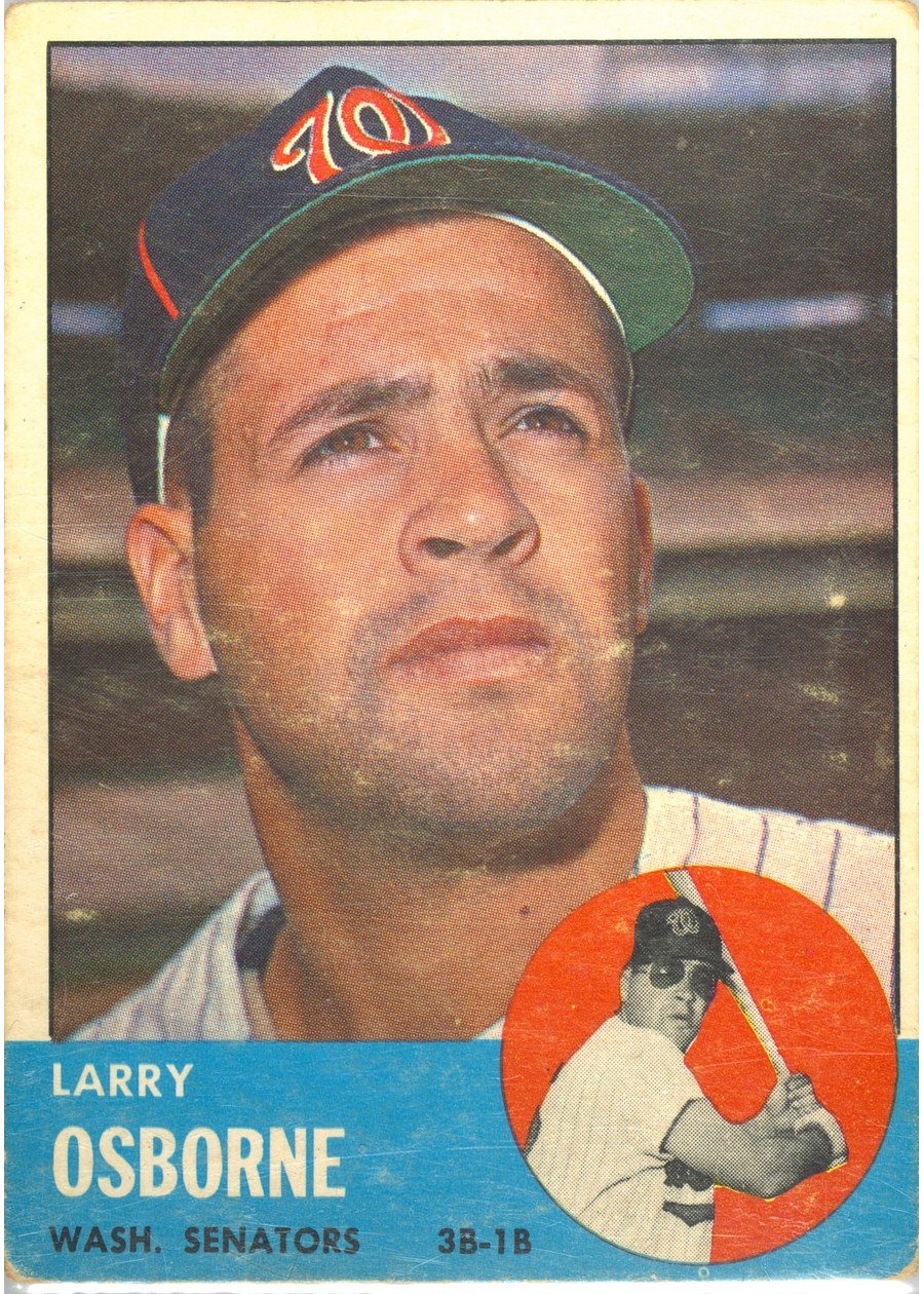 1963 Topps #514 Larry Osborne, Washington Senators