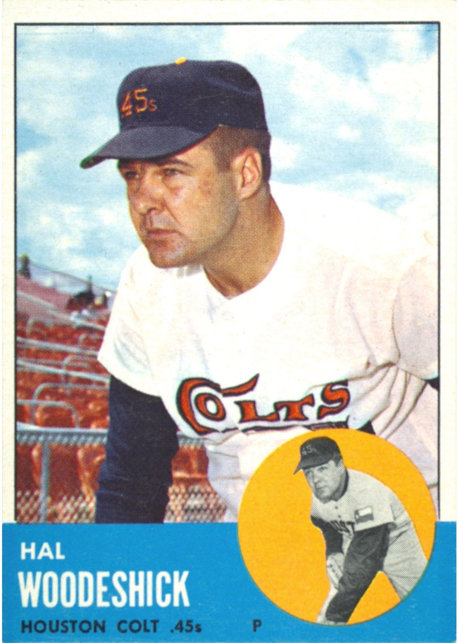 1963 Topps #517 Hal Woodeshick, Houston Colt .45's