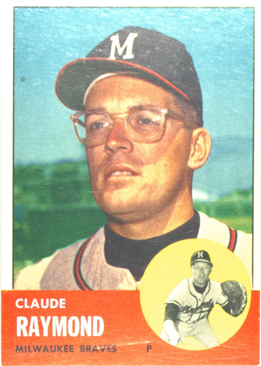 1963 Topps #519 Claude Raymond, Milwaukee Braves