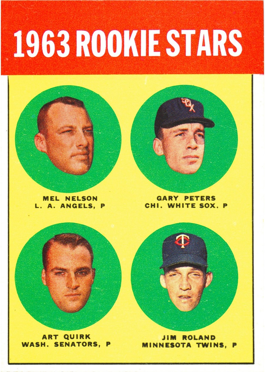 1963 Topps #522 1963 Rookie Stars, Chicago White Sox / Los Angeles Angels / Minnesota Twins / Washington Senators